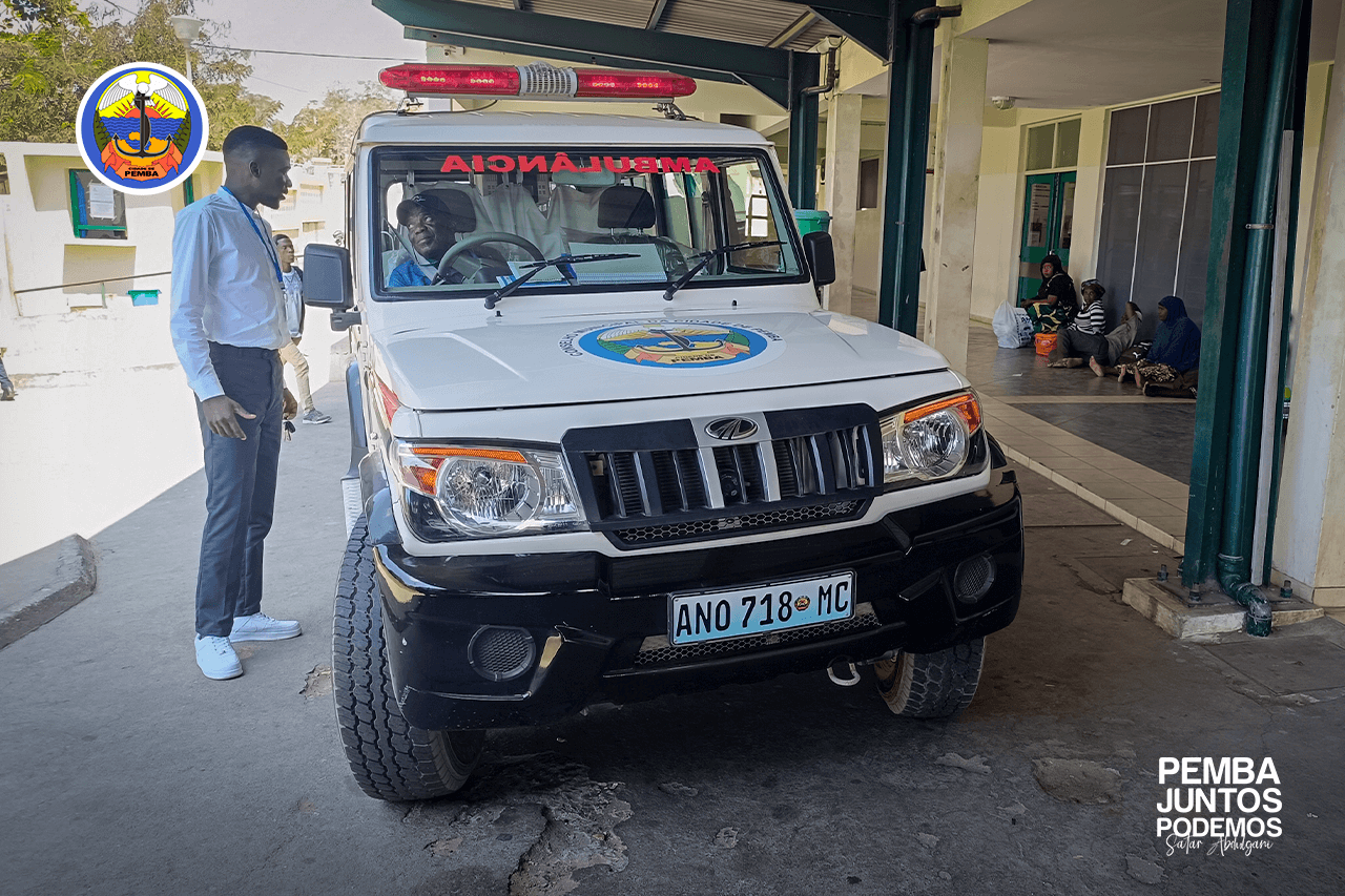 CMCP disponibiliza ambulância para transporte de doentes das Unidades Sanitárias ao HPP