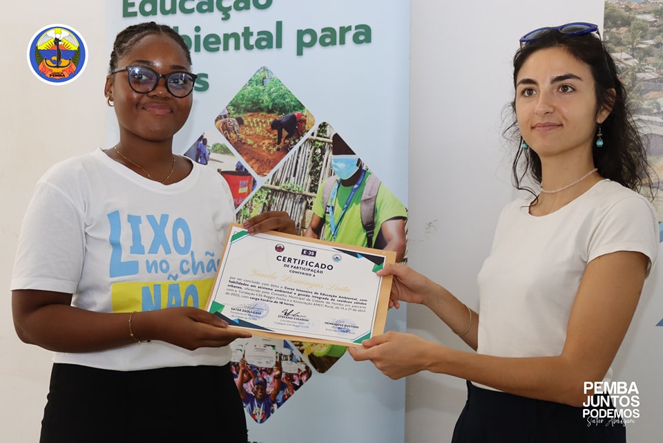 60 activistas recebem certificados após conclusão do curso de educação ambiental em Pemba