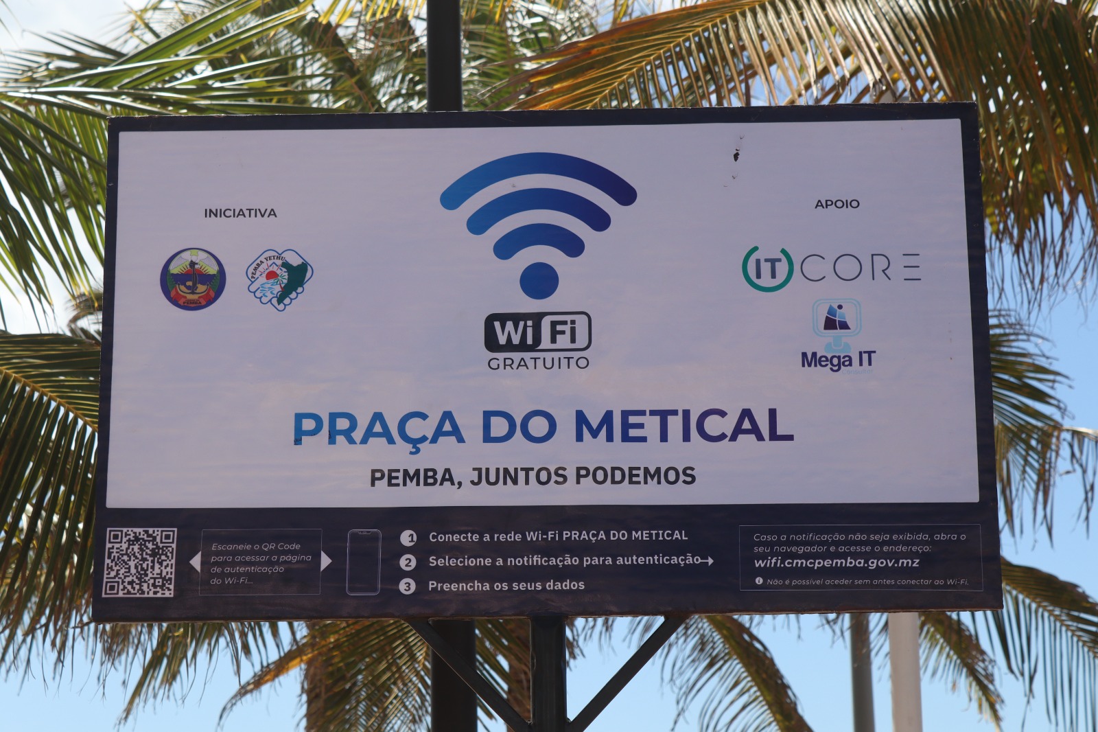 CMCP instala wi-fi gratuito na Praça do Metical