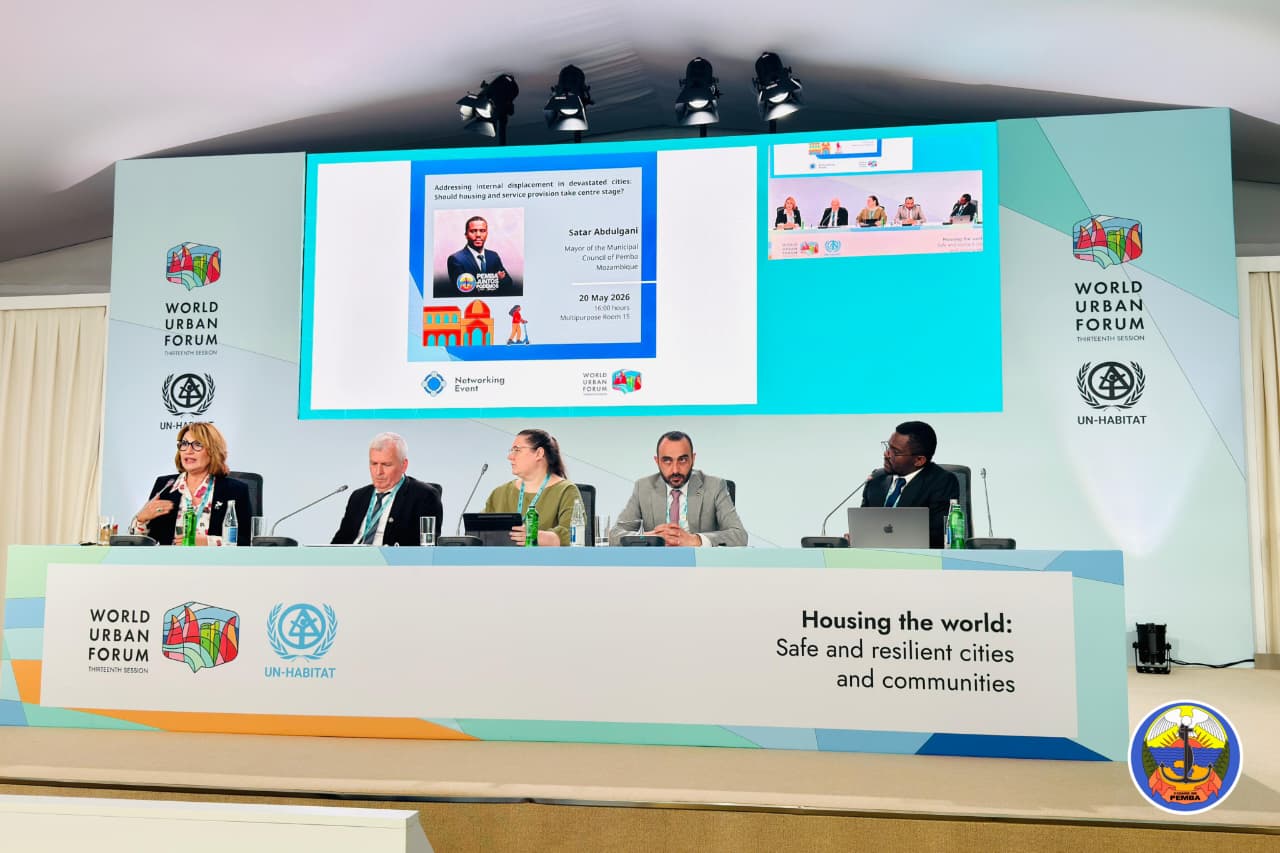Satar Abdulgani leva experiência de Pemba ao 13º Fórum Urbano Mundial em Azerbaijão